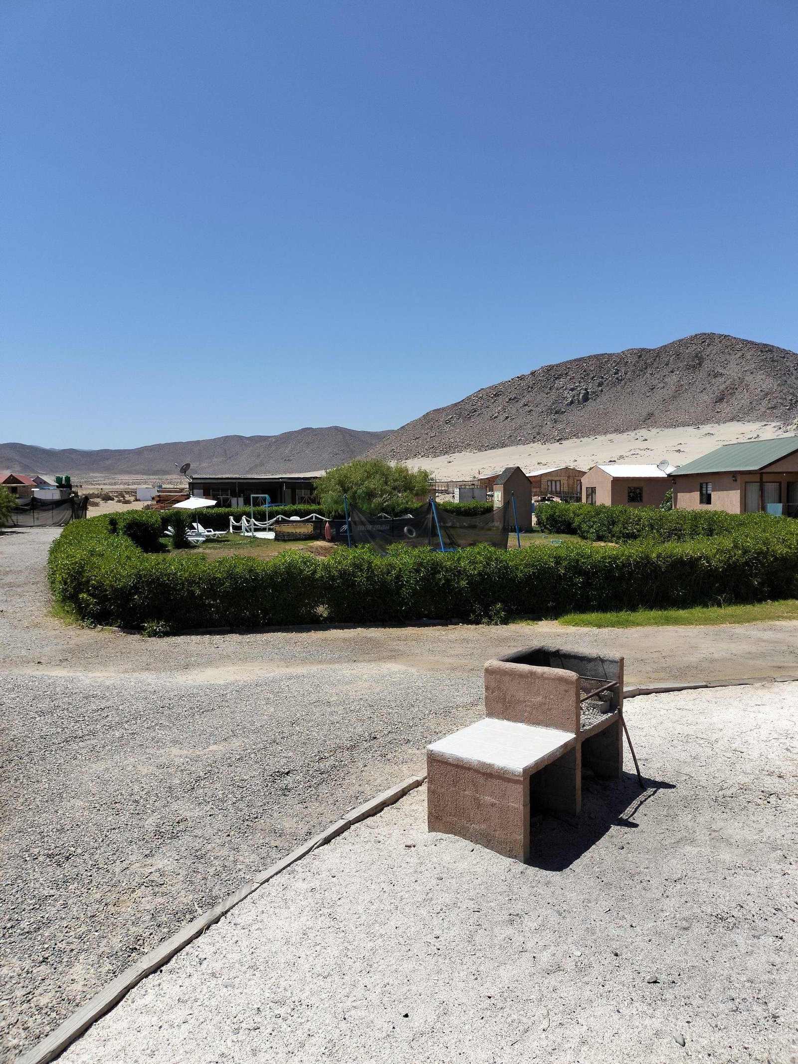 Barbecue area and green spaces